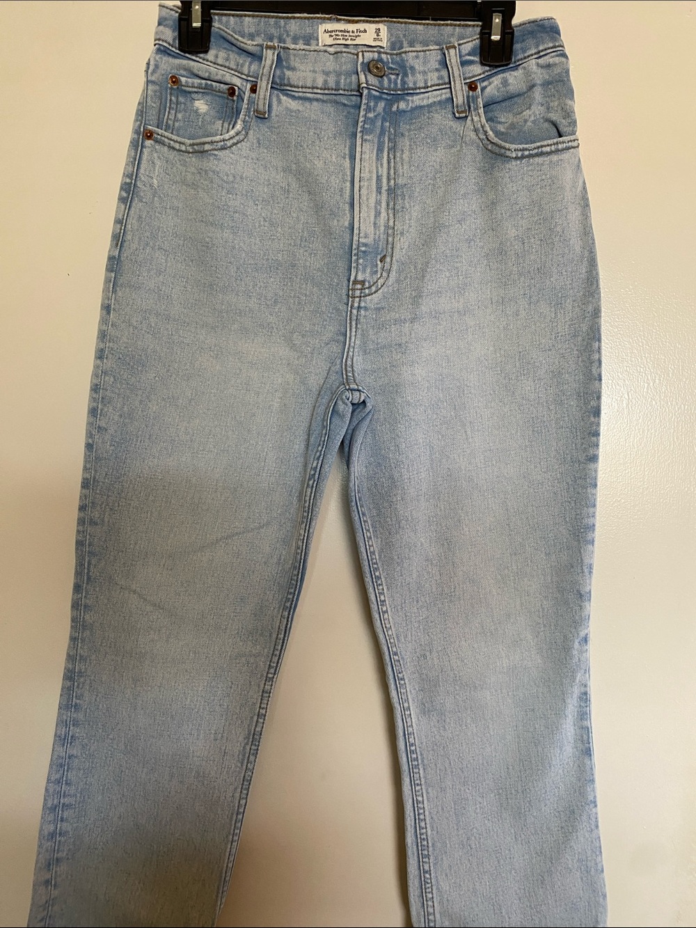 Abercrombie 90's Slim Straight Ultra High Rise Jeans